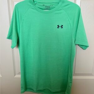 Under Armour Men's Light Green Short Sleeve Tee